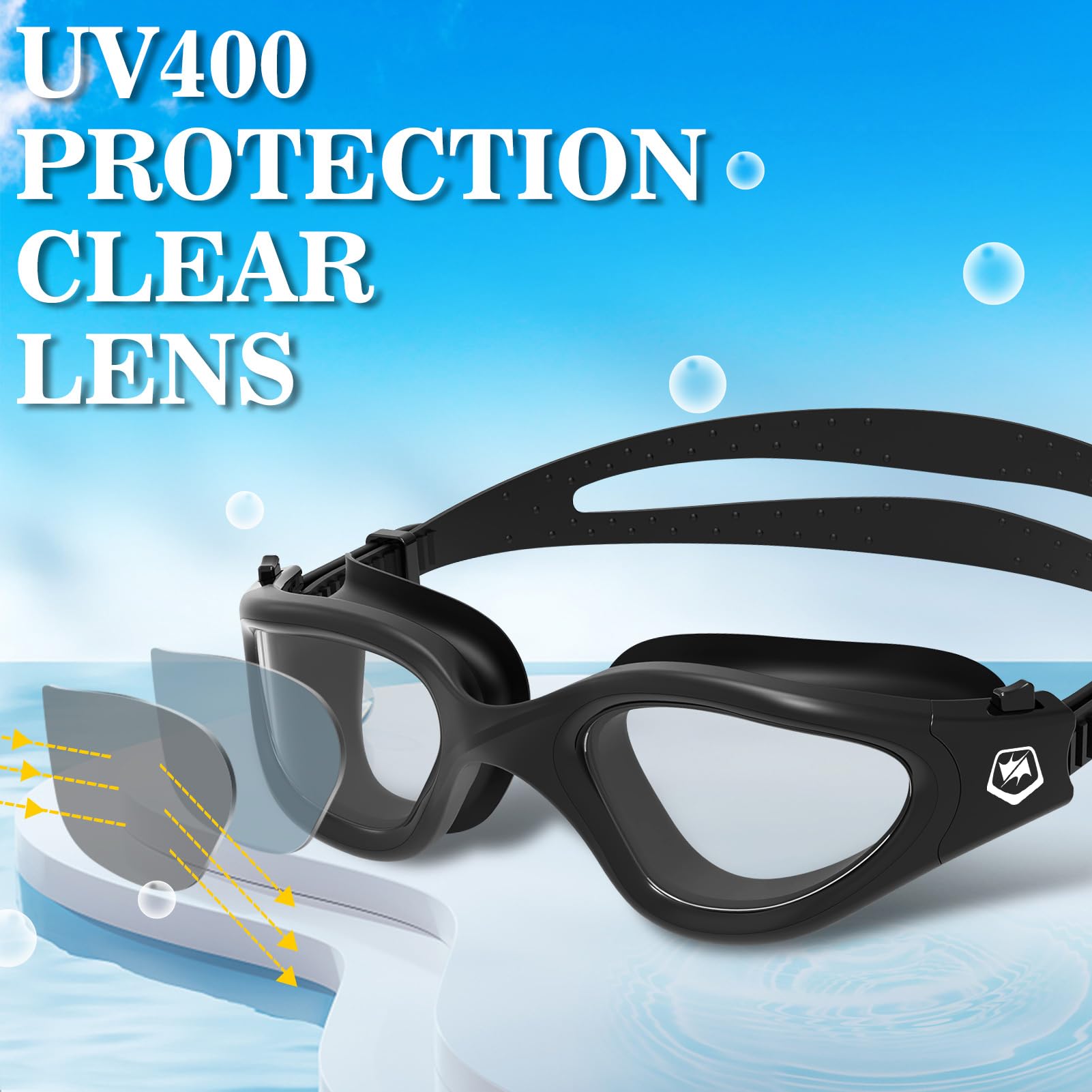 WIN.MAX Anti-Fog UV Protection Swimming Goggles for Adults