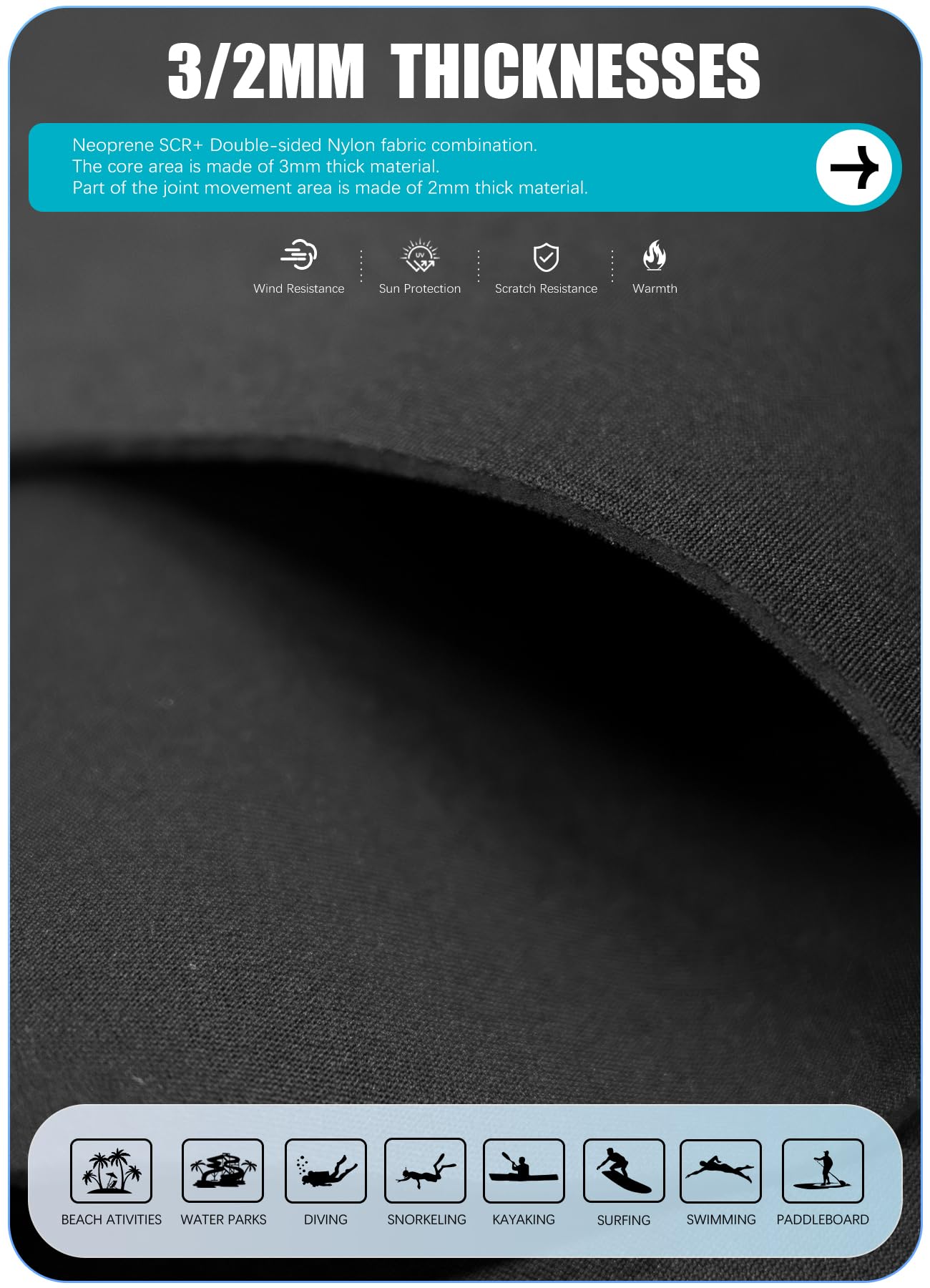 HEVTO Kids Full Neoprene Wetsuit for Boys and Girls