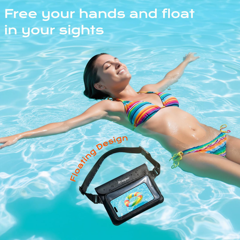 2-Pack IPX8 Waterproof Floating Phone Fanny Pack
