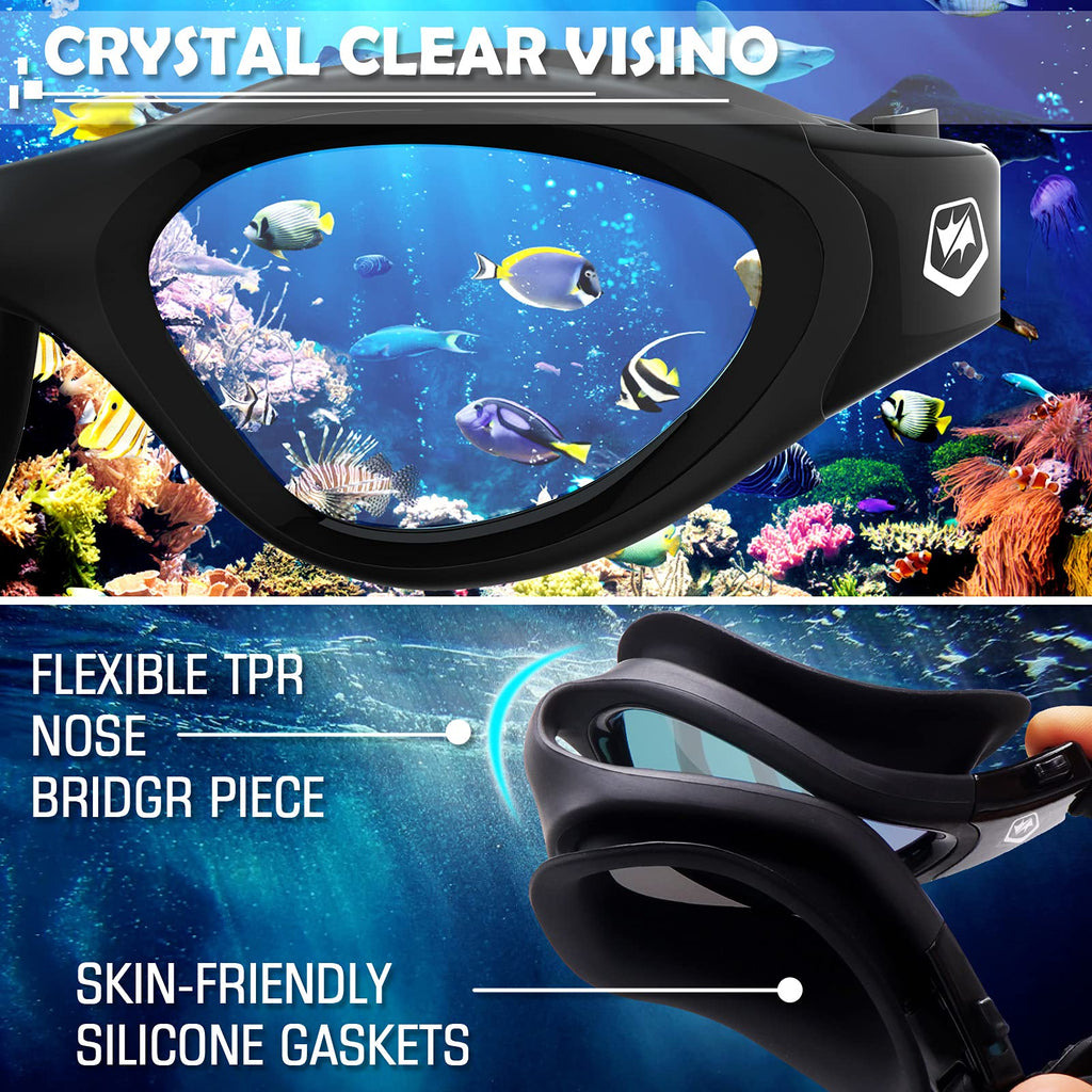WIN.MAX Anti-Fog UV Protection Swimming Goggles for Adults