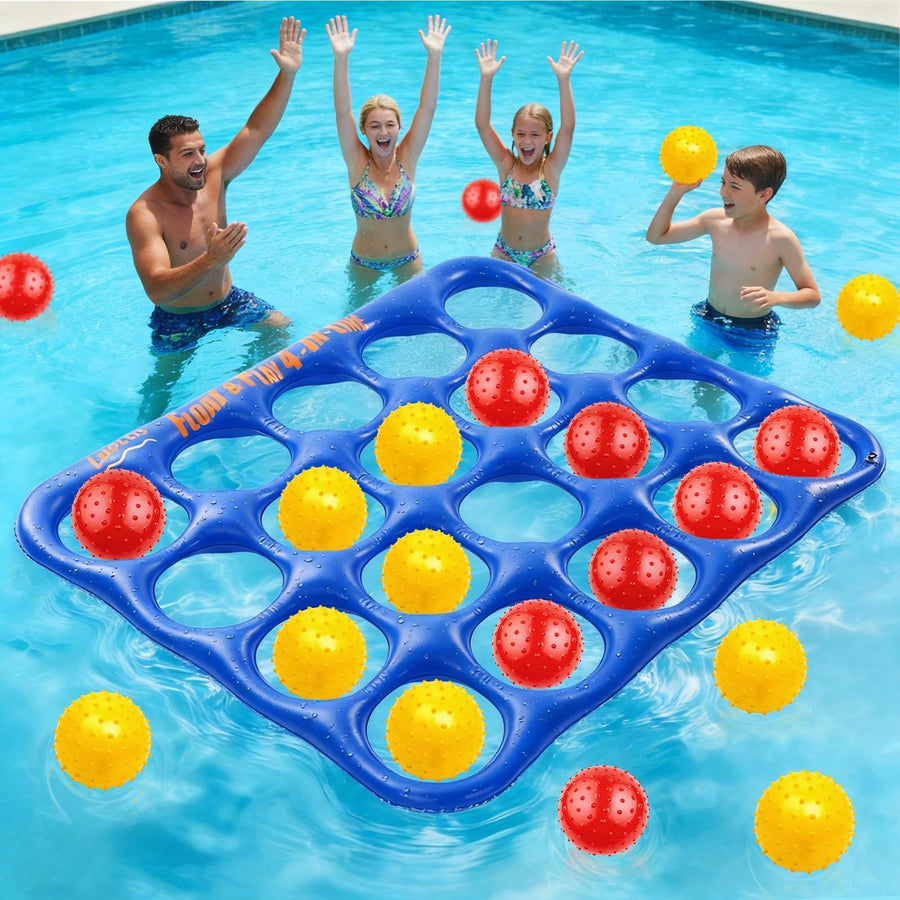 Luottis Giant Inflatable 4-in-a-Row Pool Game Set