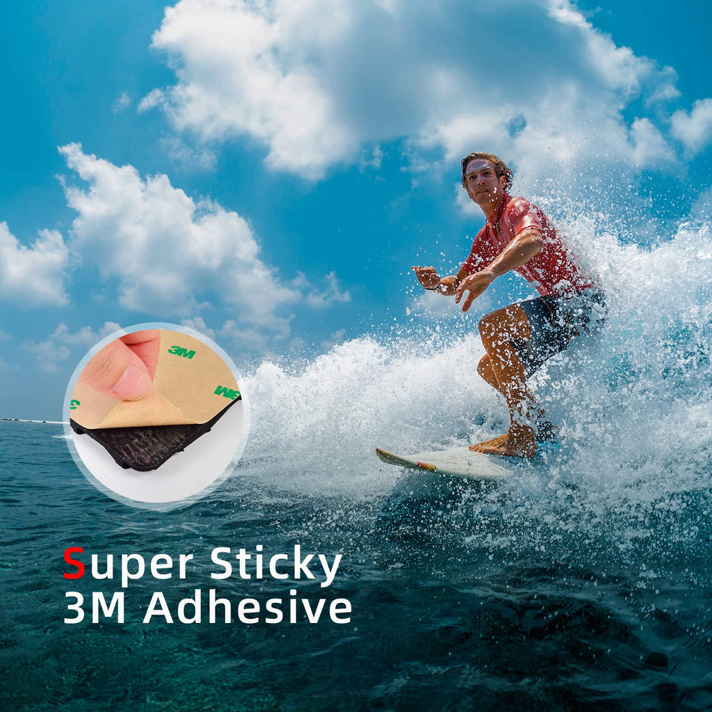 ABAHUB 3-Piece EVA Surfboard Traction Pad with Kicker