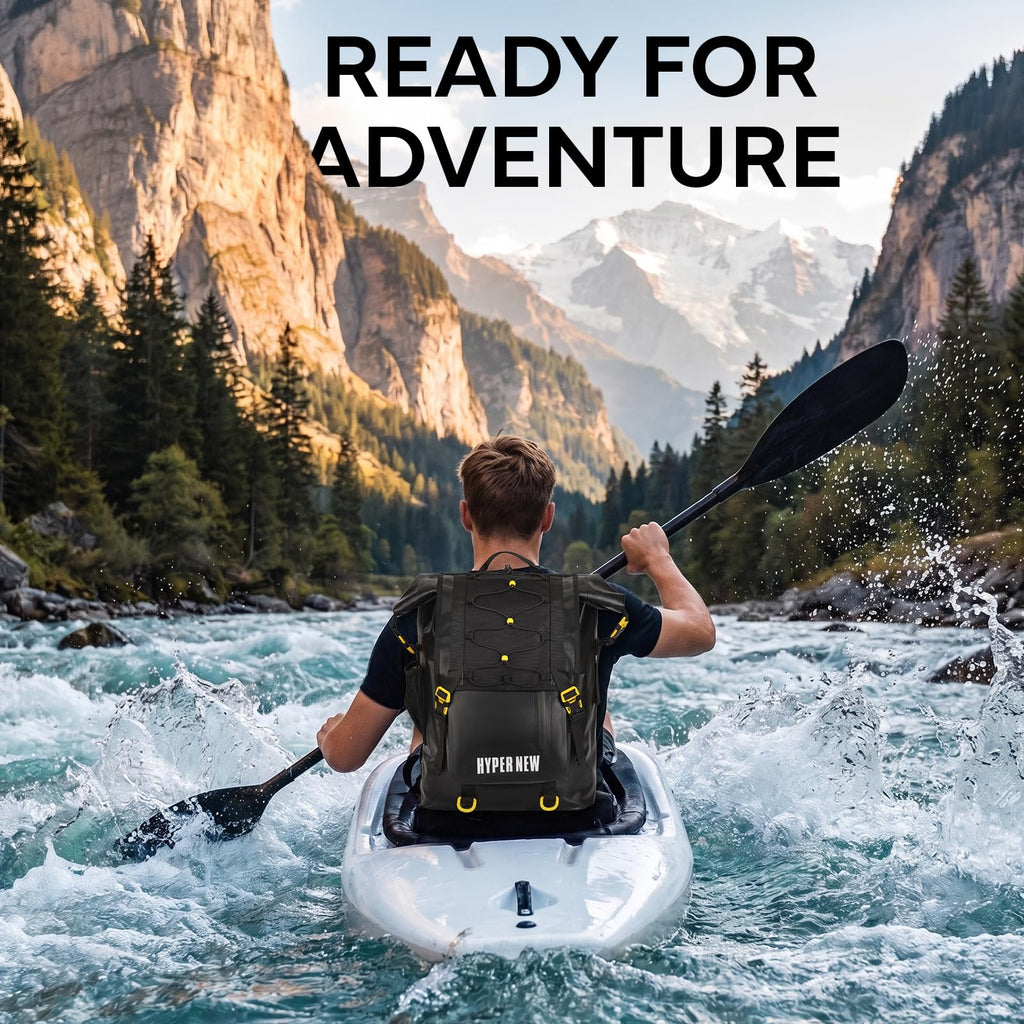 HyperNew 30L Waterproof Dry Bag Backpack for Water Sports
