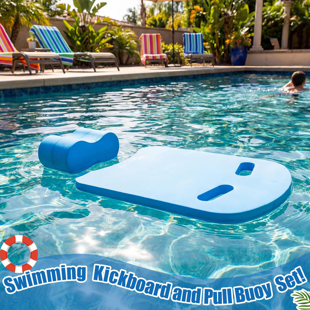 Outus 2-Pack Swimming Kickboard and Pull Buoy Training Set