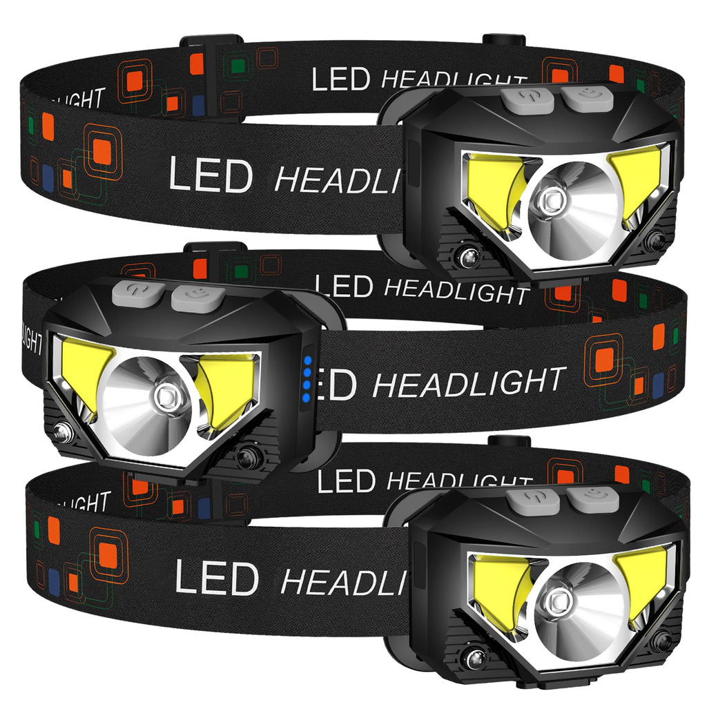 LHKNL 1200-Lumen Rechargeable Motion Sensor Headlamp