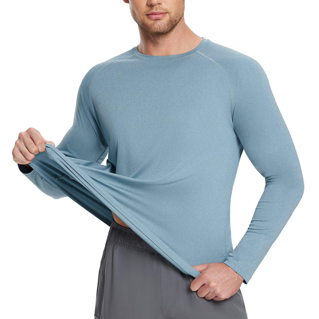 BALEAF Men’s UPF 50+ Long-Sleeve Rash Guard Shirt