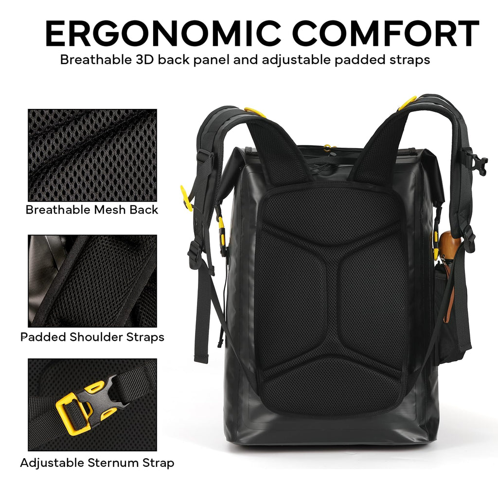 HyperNew 30L Waterproof Dry Bag Backpack for Water Sports