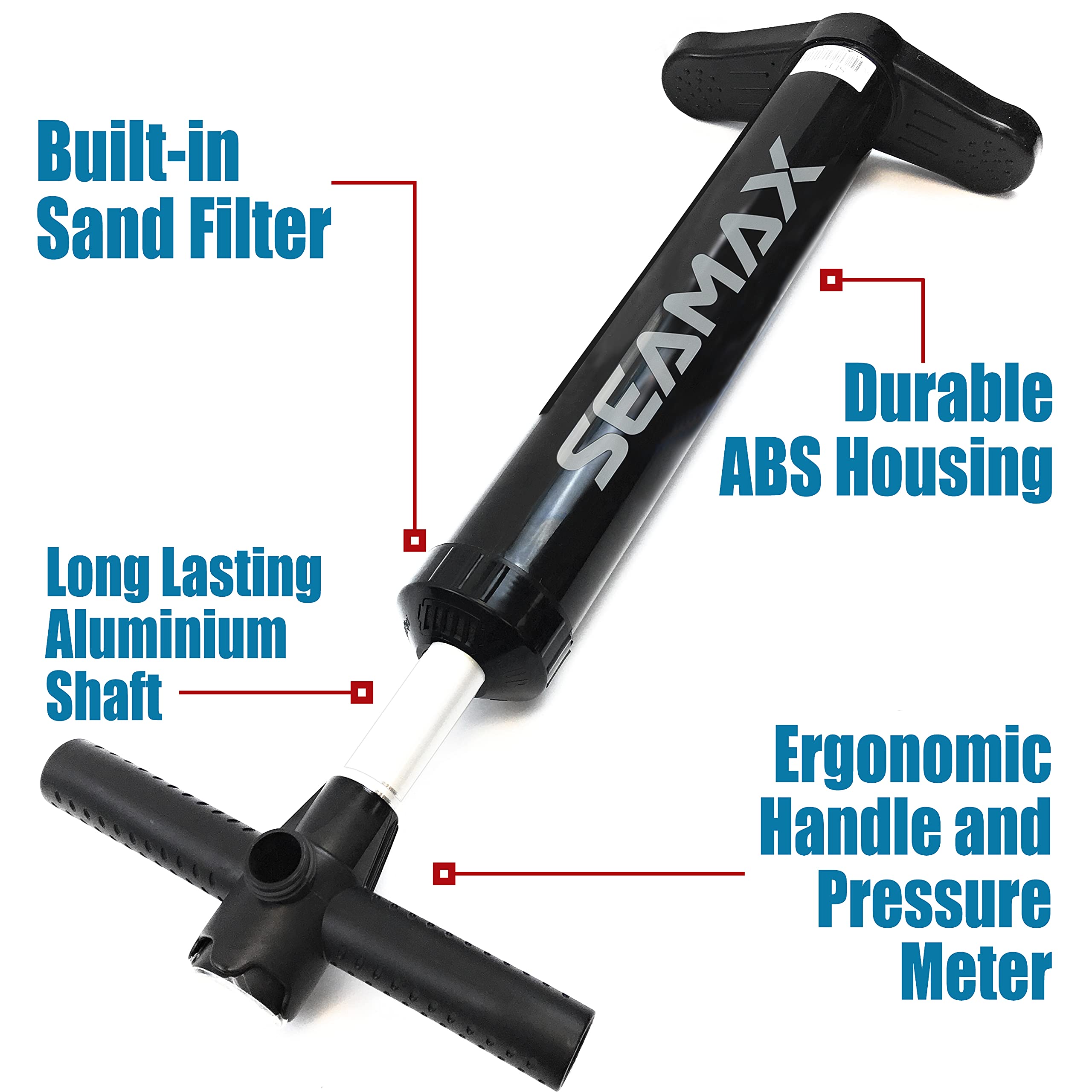 27 PSI Lightweight SUP Hand Pump for Inflatable Paddle Boards
