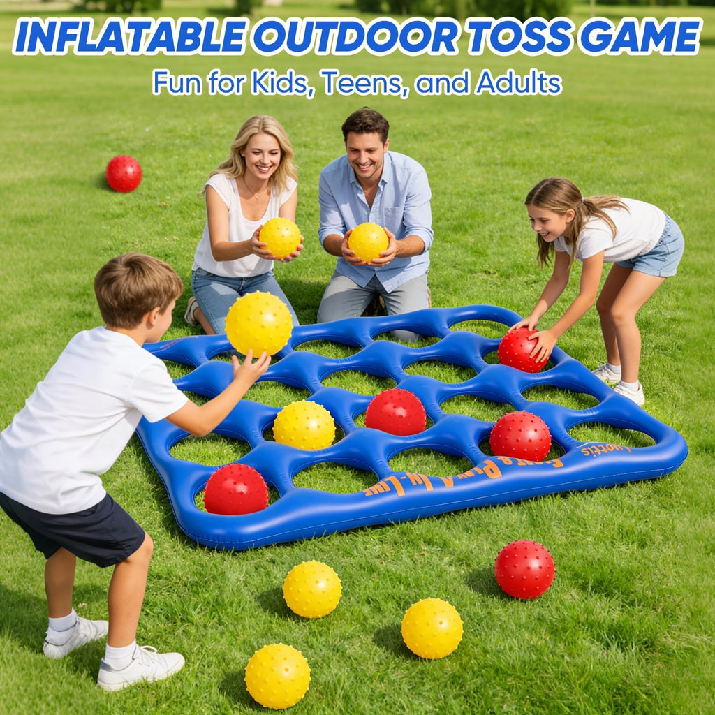 Luottis Giant Inflatable 4-in-a-Row Pool Game Set