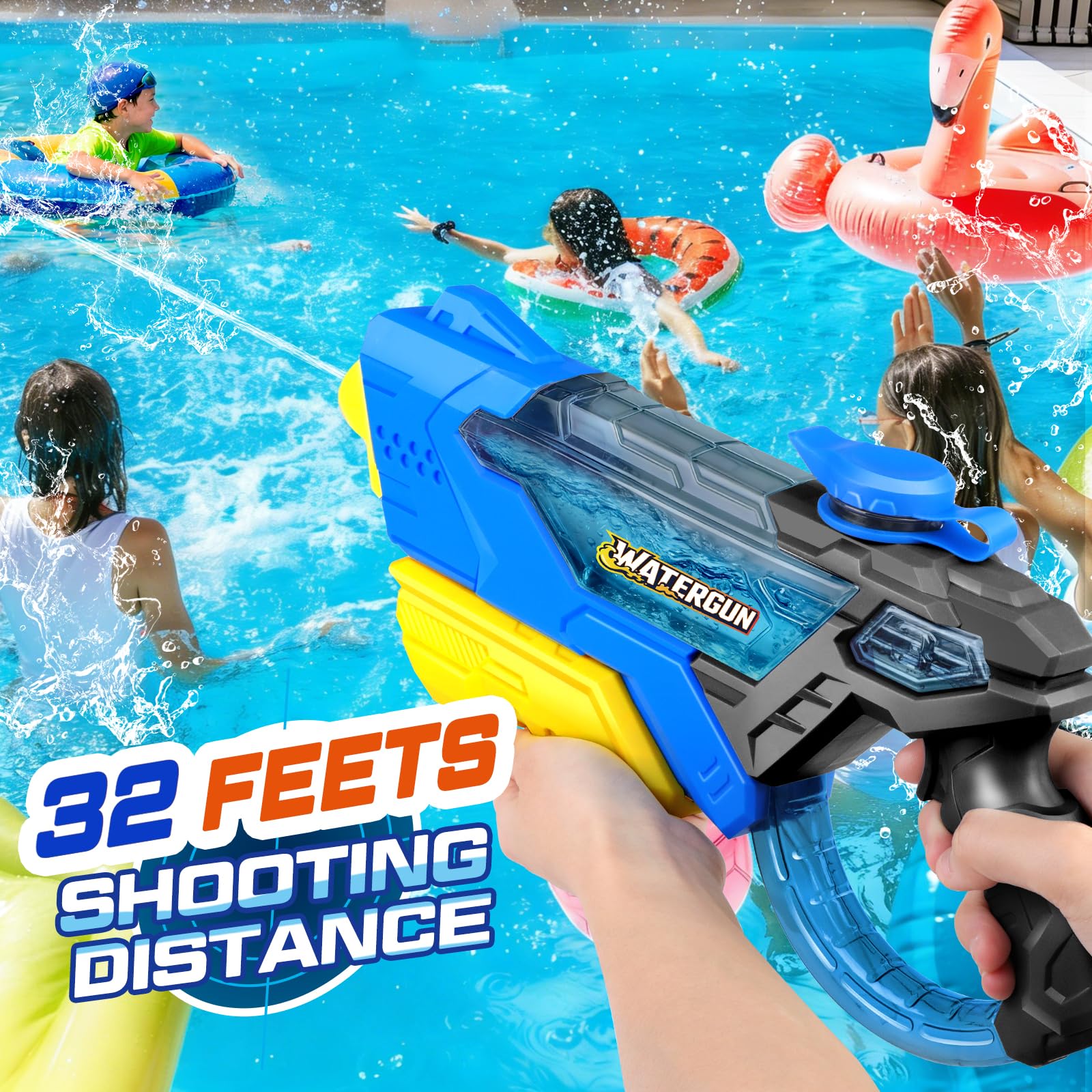 Long-Range Water Blaster Guns for Kids’ Outdoor Play