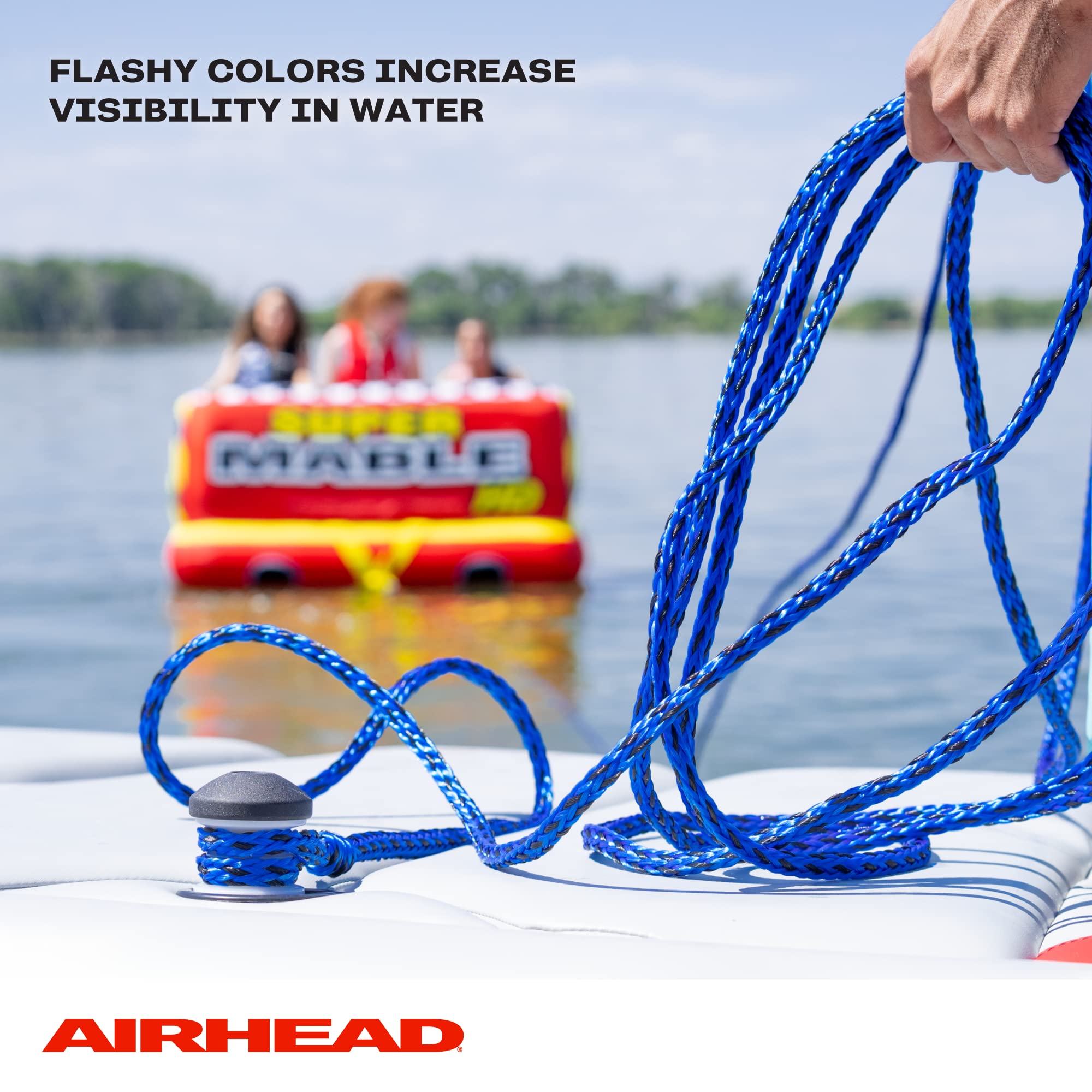 AIRHEAD Heavy-Duty 1–6 Rider Towable Tube Rope