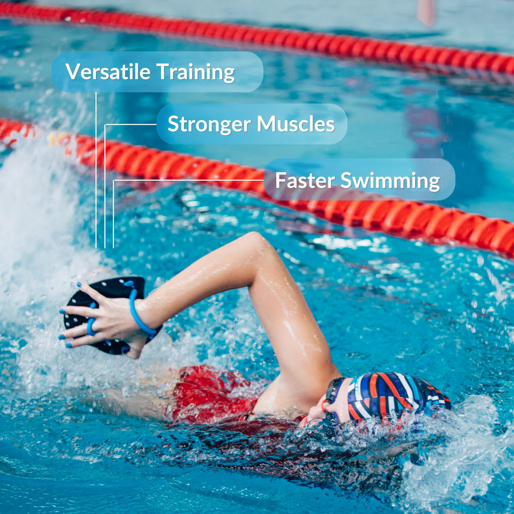 SPORTI Adjustable Power Swim Paddles for Adults and Kids