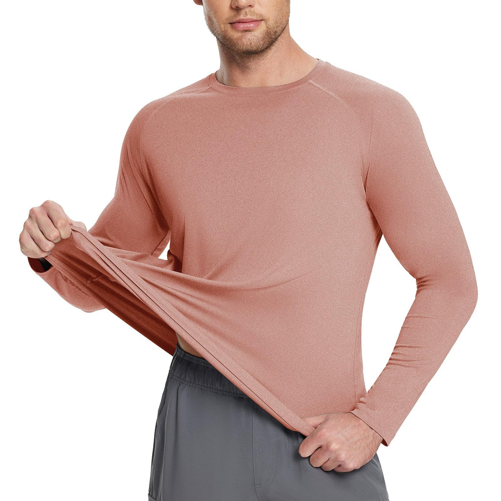 BALEAF Men’s UPF 50+ Long-Sleeve Rash Guard Shirt
