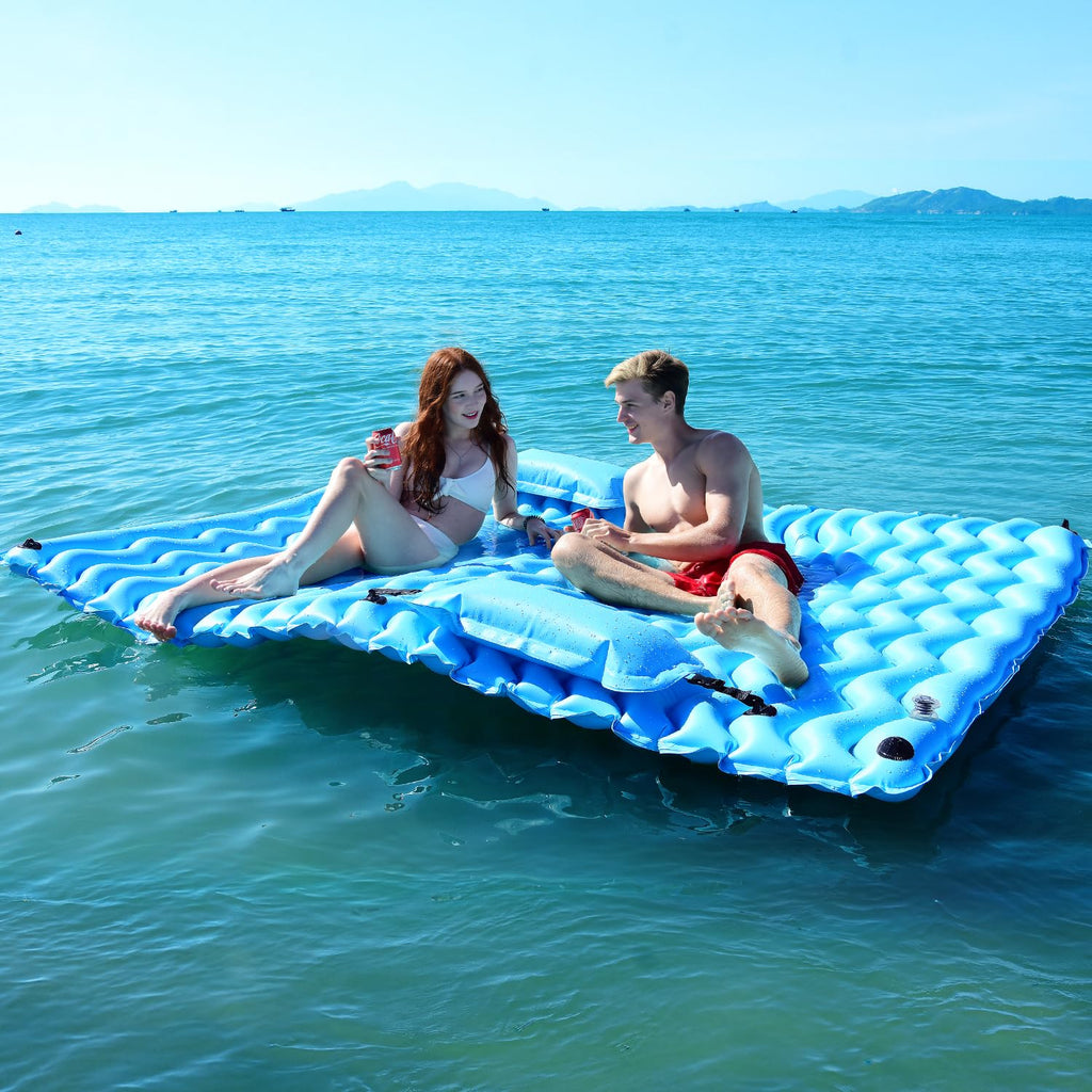 SUNRIO Giant Inflatable Floating Mat for Pool and Lake