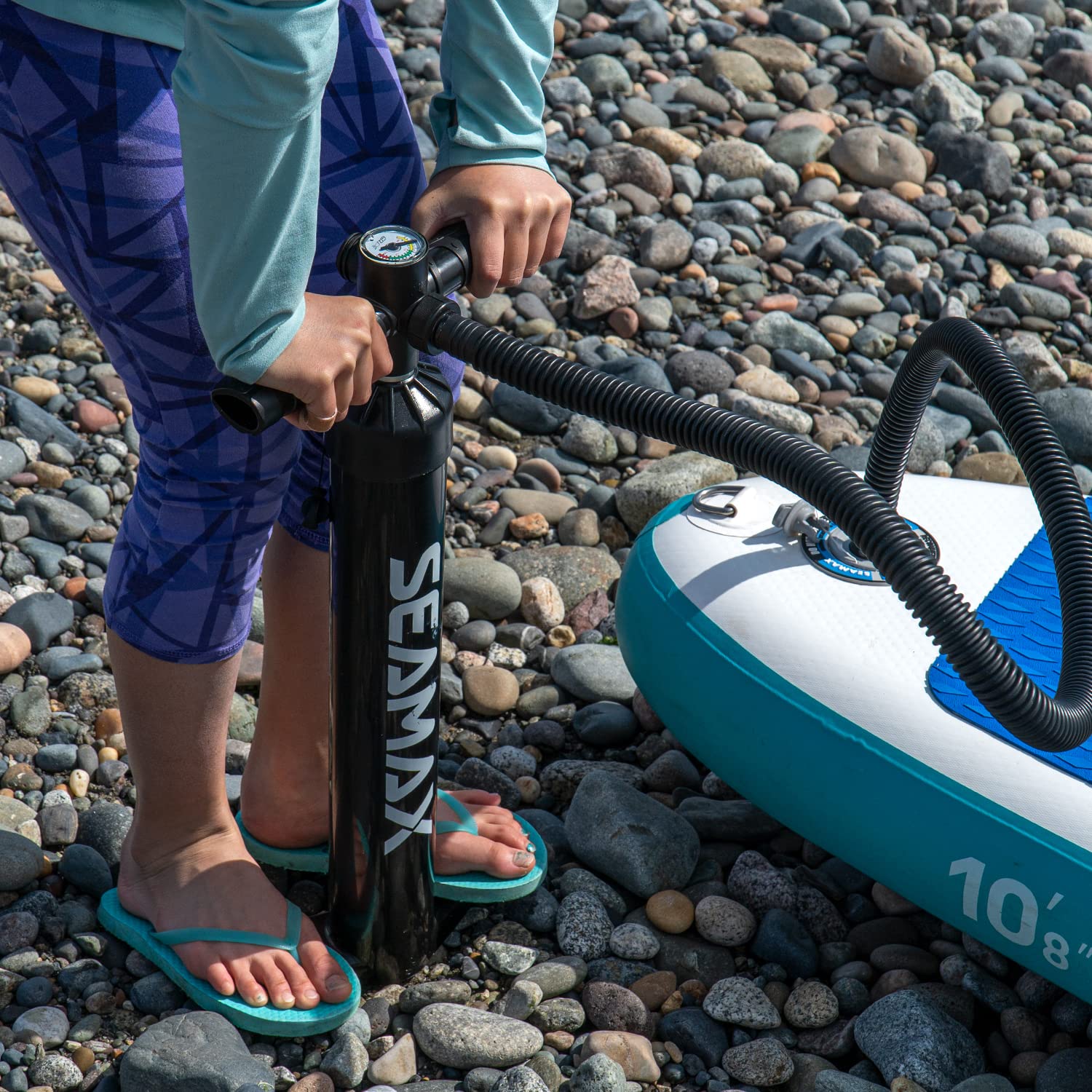 27 PSI Lightweight SUP Hand Pump for Inflatable Paddle Boards