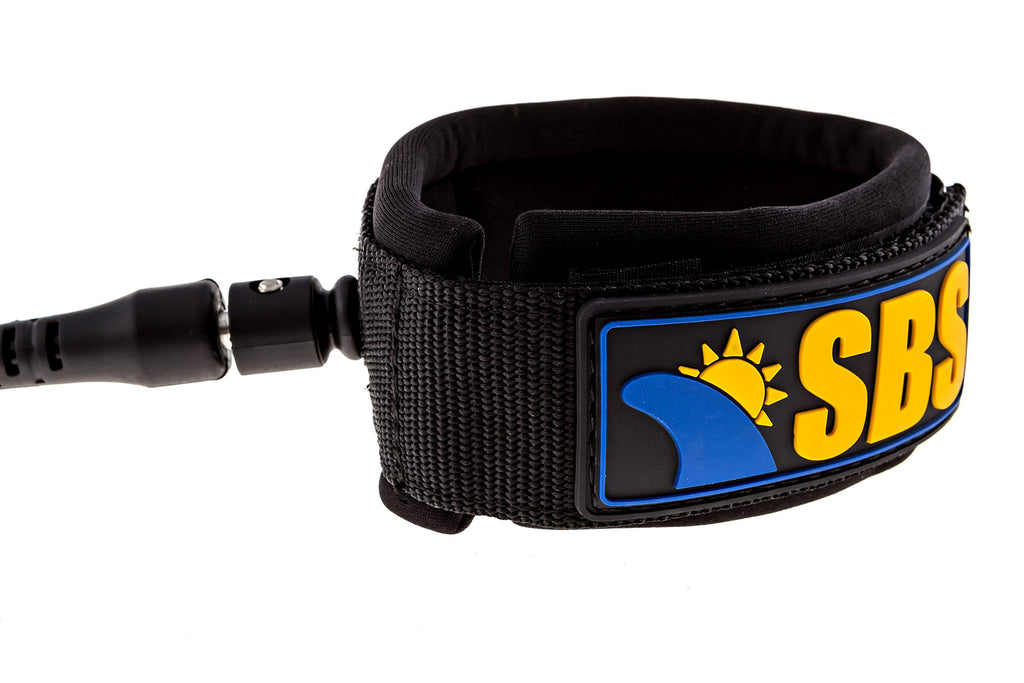 SBS 10-Foot Coiled SUP Leash with Padded Ankle Cuff