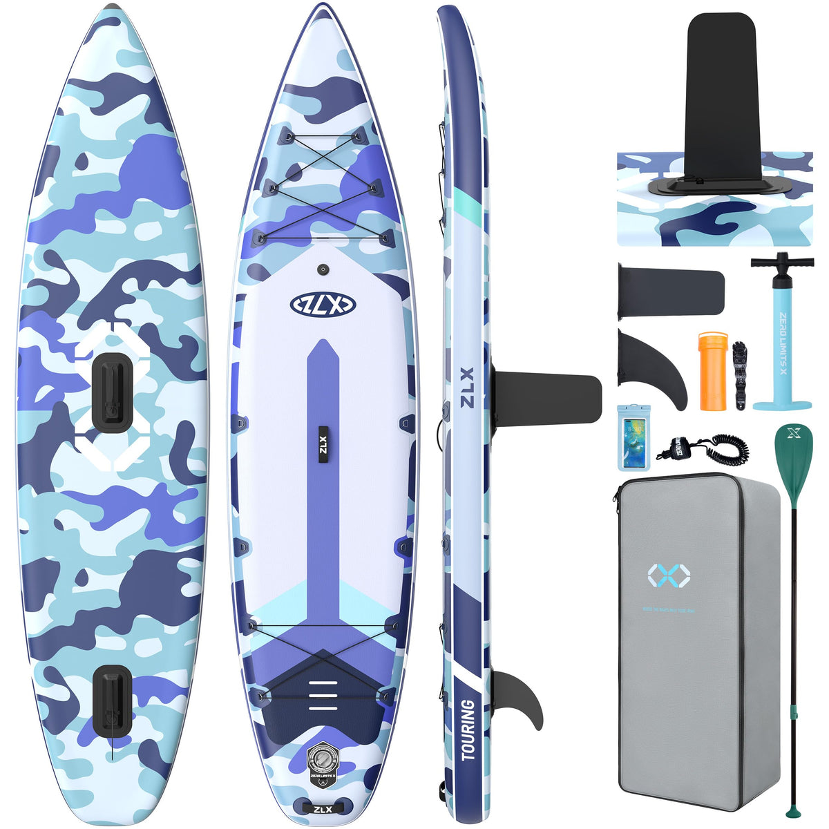 ZLX 11'6" Stable Inflatable Touring Stand-Up Paddle Board