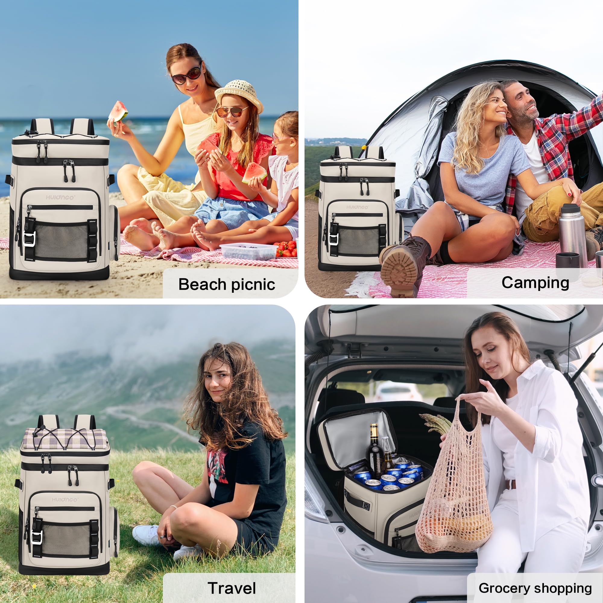 Hulongo 30L Waterproof Insulated Cooler Backpack