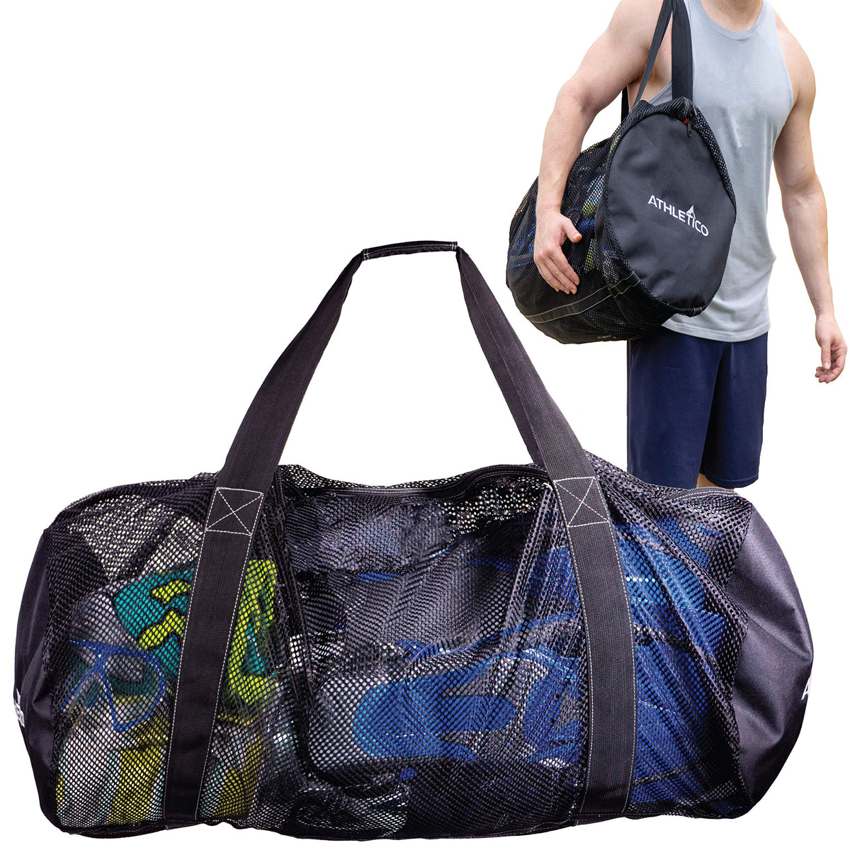 Athletico XL Mesh Dive Duffel Bag for Scuba Gear