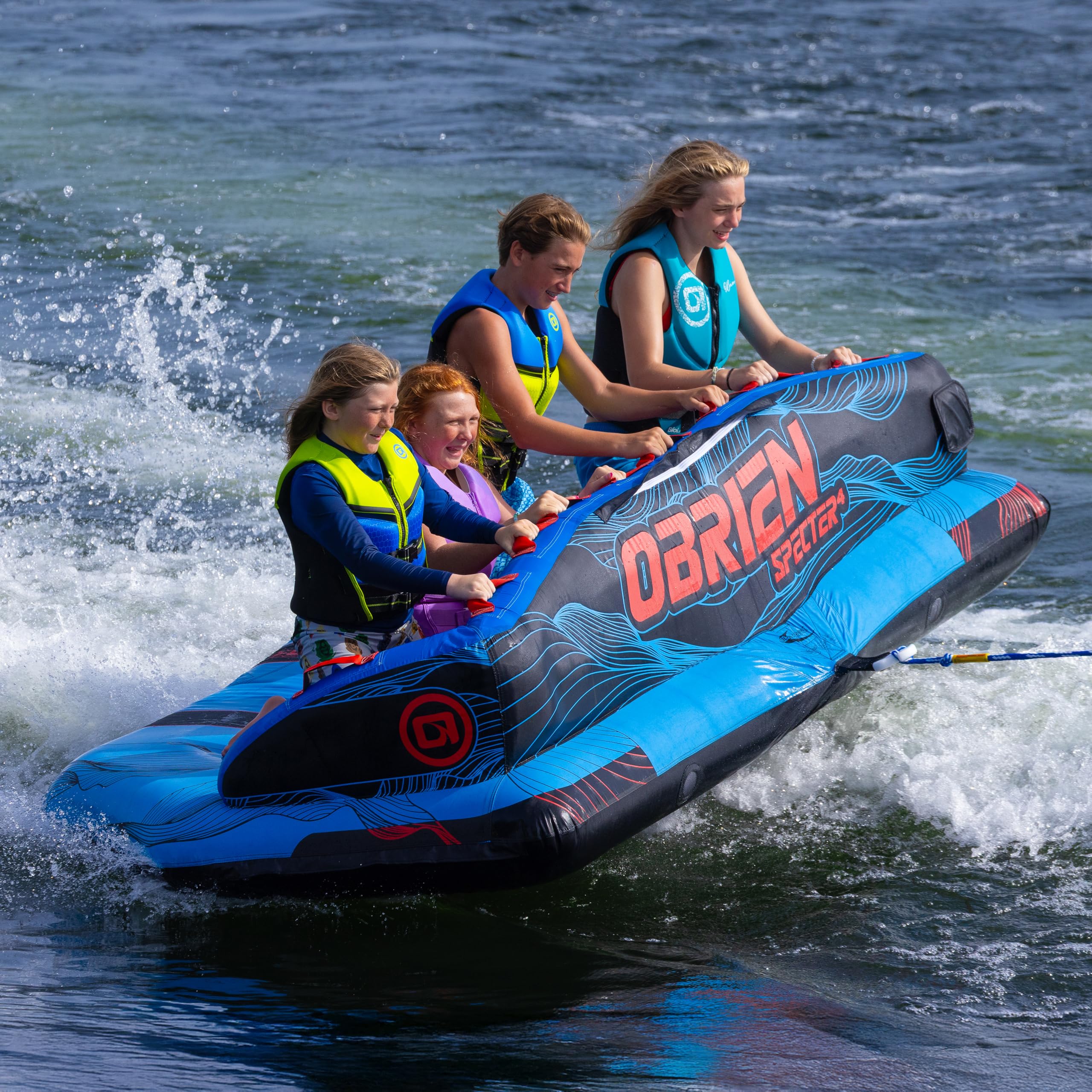 O’Brien Specter 4-Rider Towable Tube with SofTec Top