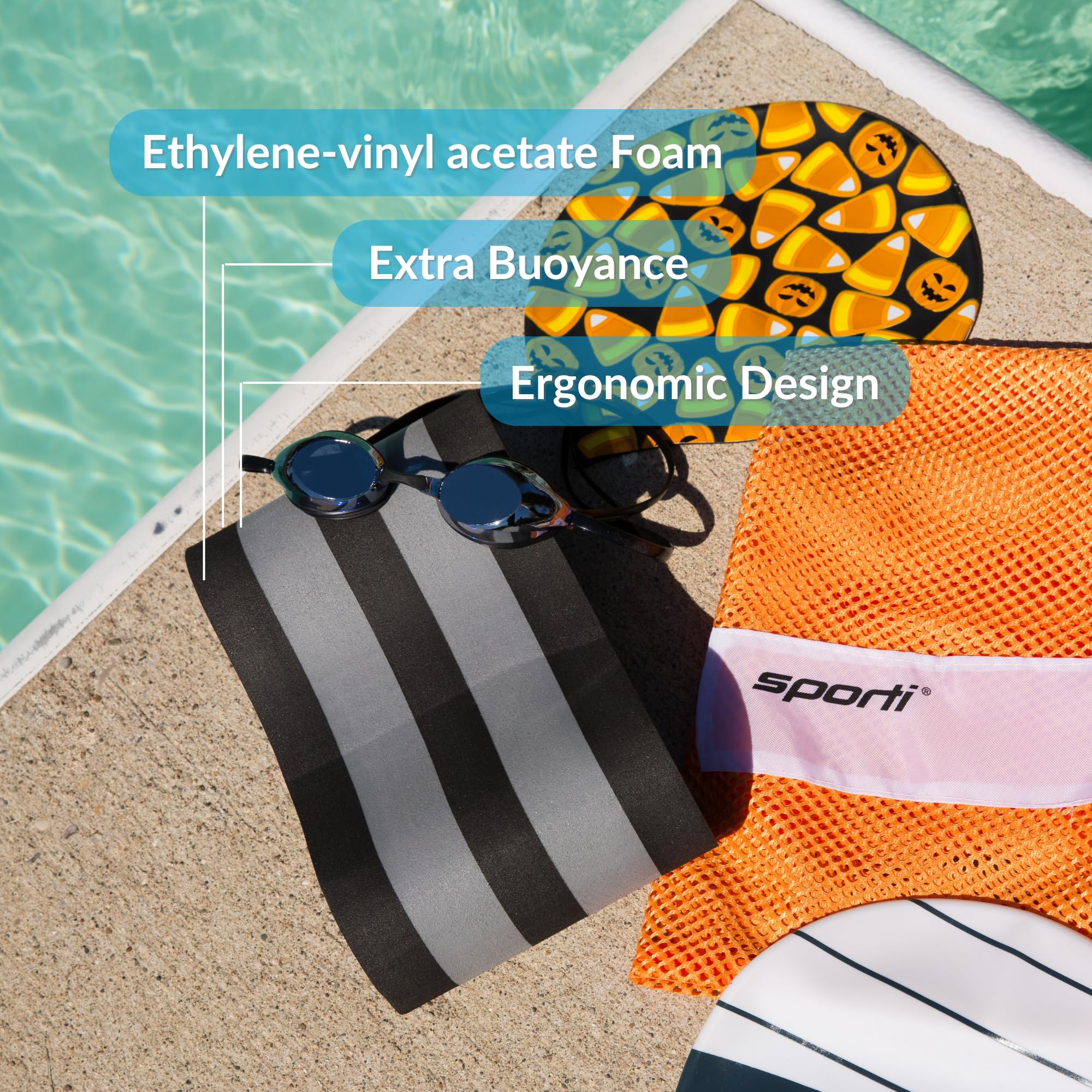 SPORTI Adjustable Power Swim Paddles for Adults and Kids