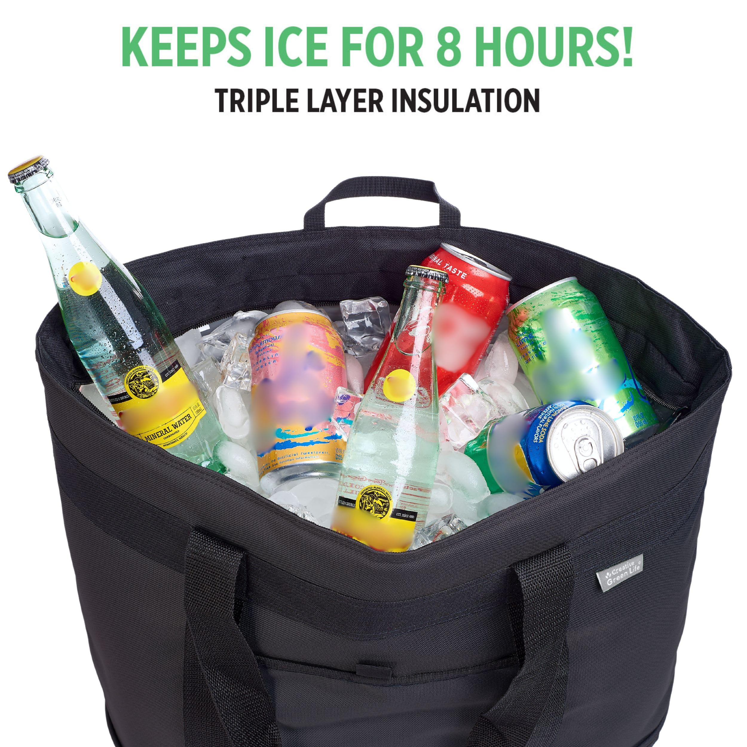 Jumbo Insulated Soft Cooler Bag with Thermal Foam