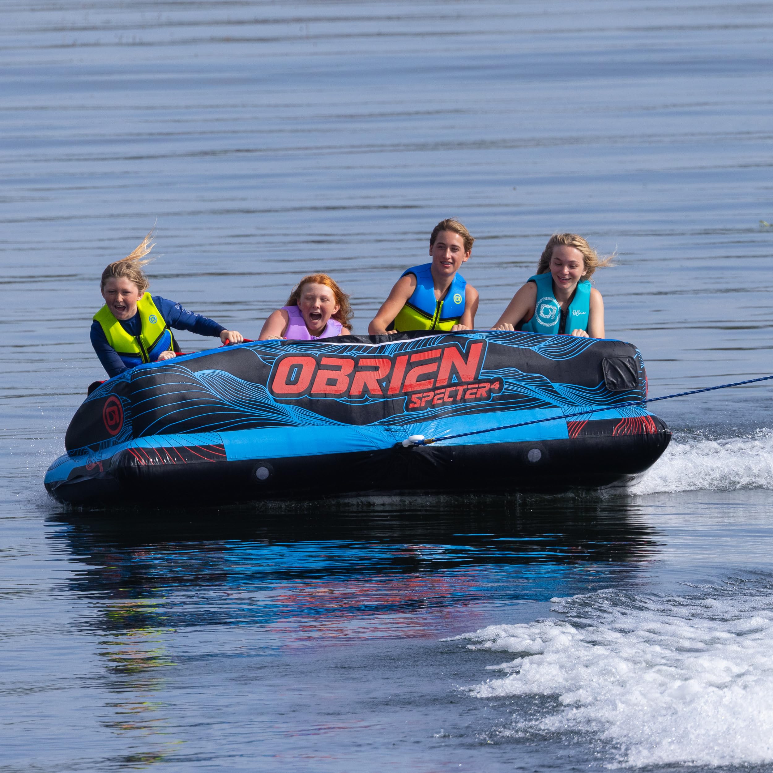 O’Brien Specter 4-Rider Towable Tube with SofTec Top