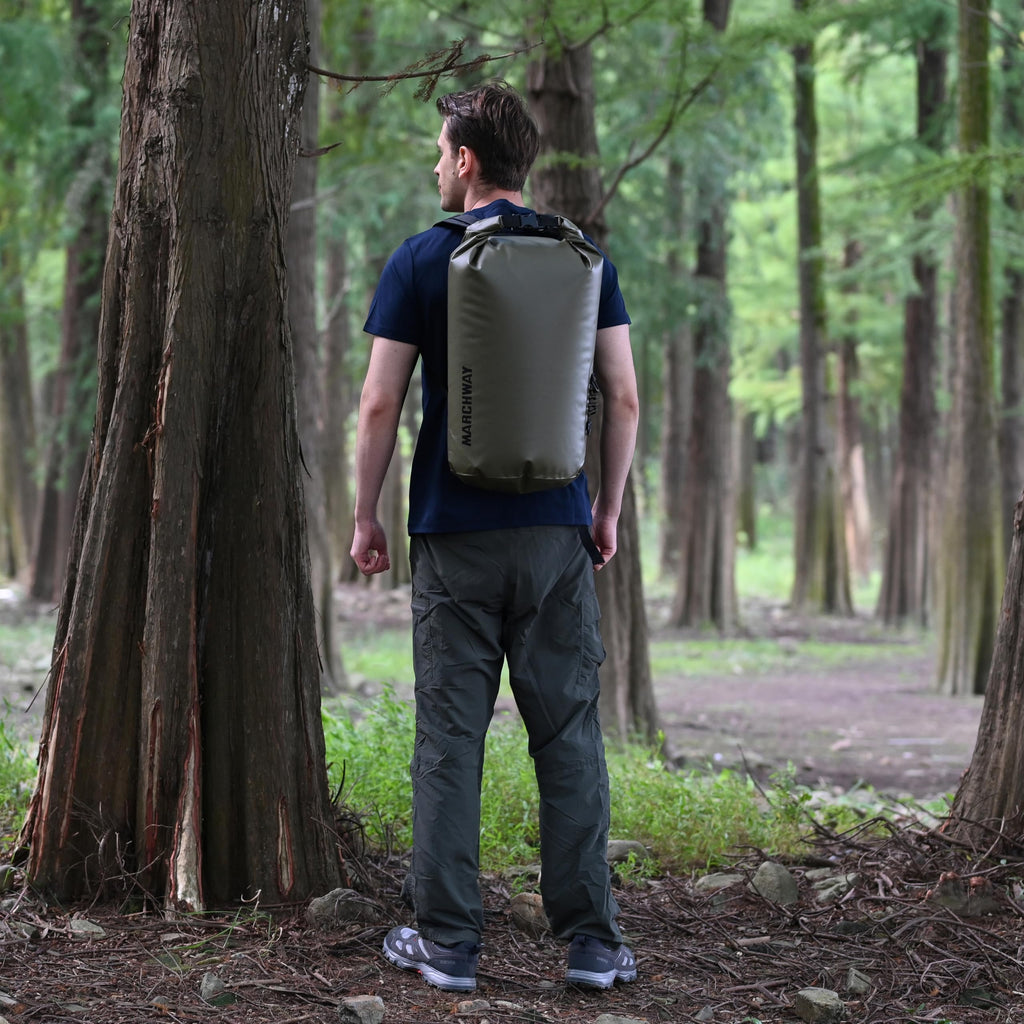 MARCHWAY Waterproof Roll-Top Dry Bag Backpack