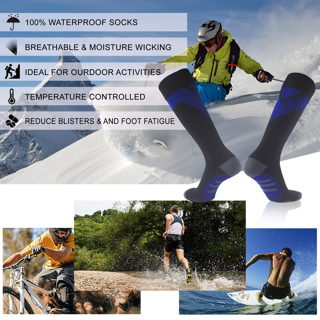 RANDY SUN Waterproof Knee-High Fishing and Kayaking Socks