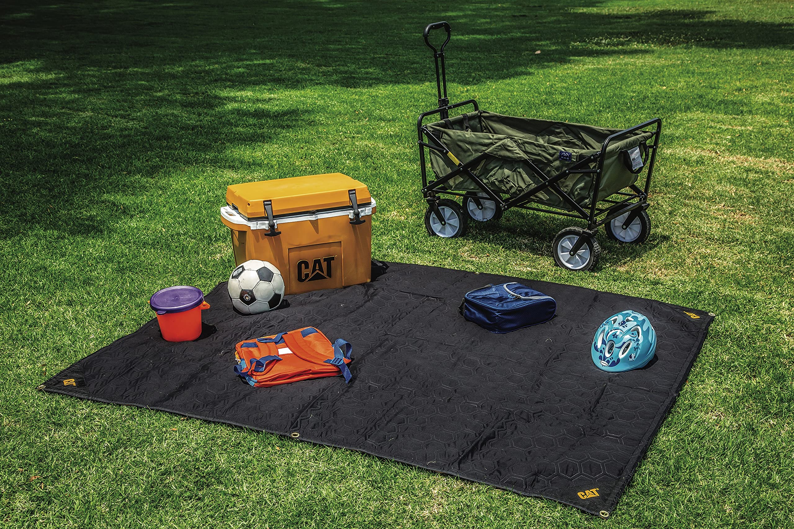 CAT Water-Resistant Woven Outdoor Utility Blanket