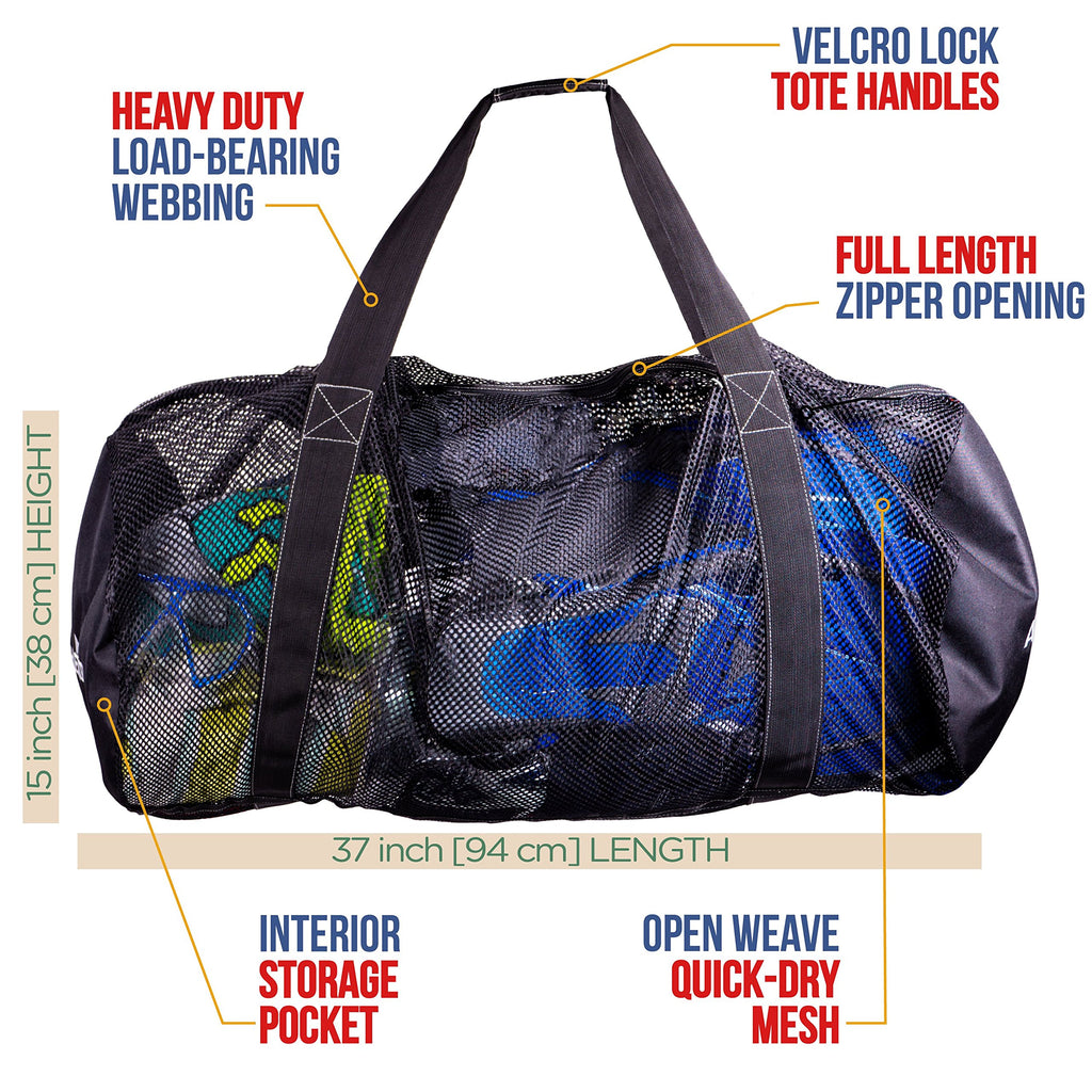 Athletico XL Mesh Dive Duffel Bag for Scuba Gear
